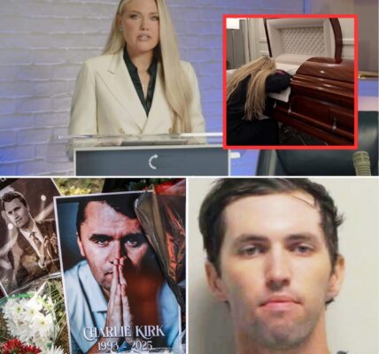 In tranen bij het lichaam van haar man: weduwe van Charlie Kirk deelt pakkende beelden