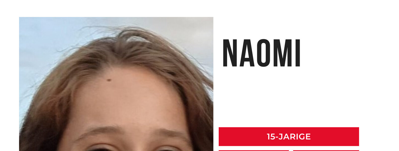 VERMIST: Politie wanhopig op zoek naar 15-jarige Naomi uit Nieuwegein