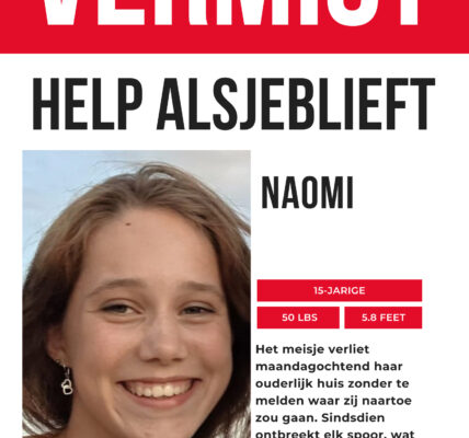 VERMIST: Politie wanhopig op zoek naar 15-jarige Naomi uit Nieuwegein