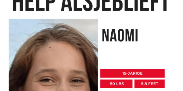 VERMIST: Politie wanhopig op zoek naar 15-jarige Naomi uit Nieuwegein