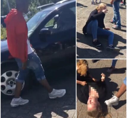 Schokkende video: Moeder wil haar dochter beschermen nadat ze gepest is, is weggelopen en genadeloos is aangevallen door een groep jonge mannen