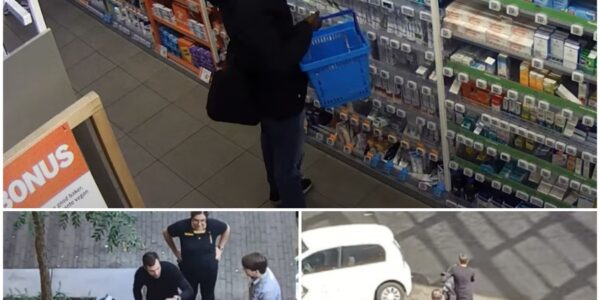 Jumbo-winkeldief wordt aangehouden door het personeel maar weet toch nog te ontsnappen. Komt die snoeiharde bodyslam!