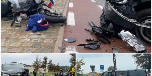 Drie motorrijders van Pluche Patrol zwaargewond na botsing in Dentergem: “We waren op het verkeerde moment op de verkeerde plaats”