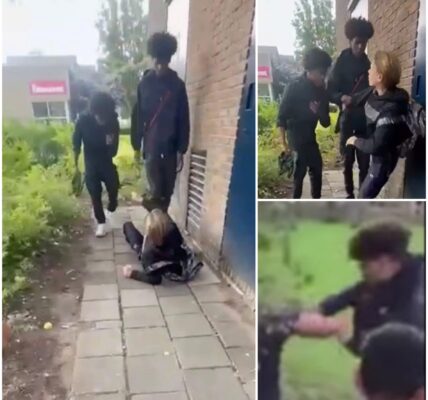VIDEO: Schokkende beelden tonen laffe 2-tegen-1 aanval op jonge scholier – Nederland reageert fel