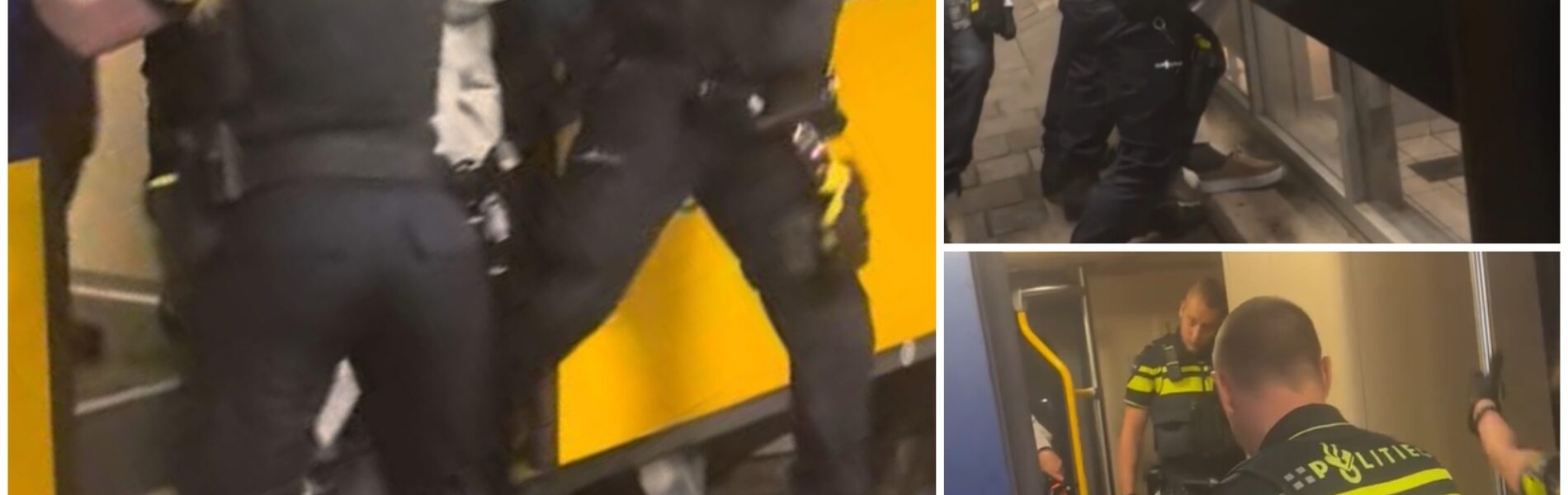 VIDEO: Agenten sleuren hardhandig koppige man uit trein – geen spoor van mededogen