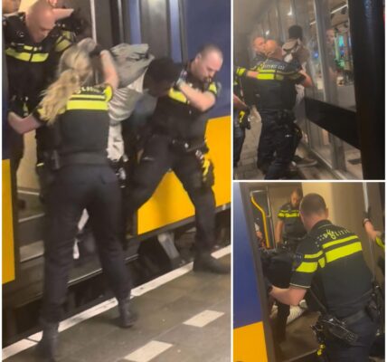 VIDEO: Agenten sleuren hardhandig koppige man uit trein – geen spoor van mededogen