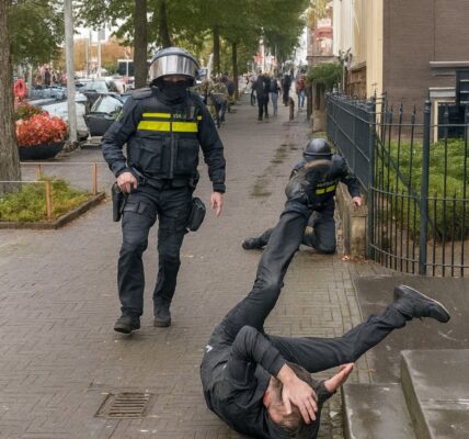 VIDEO: Relschopper on-Nederlands hard aangepakt: ‘Wie niet luistert moet voelen’