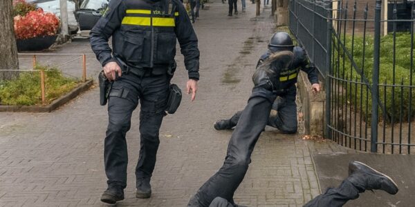 VIDEO: Relschopper on-Nederlands hard aangepakt: ‘Wie niet luistert moet voelen’