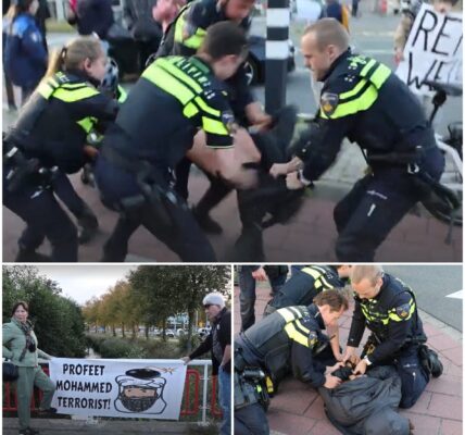 Video: Politie treedt hard op tegen rellen bij AZC-bijeenkomst in Hoofddorp, geen ruimte voor tolerantie.