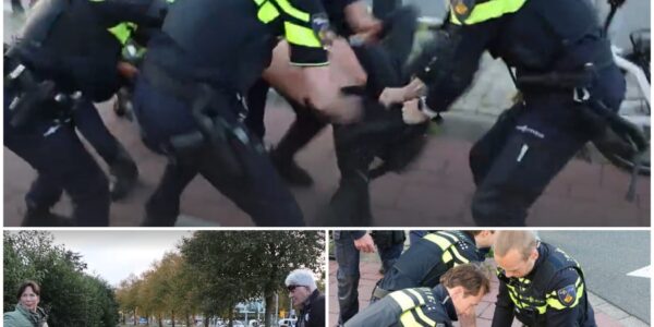 Video: Politie treedt hard op tegen rellen bij AZC-bijeenkomst in Hoofddorp, geen ruimte voor tolerantie.