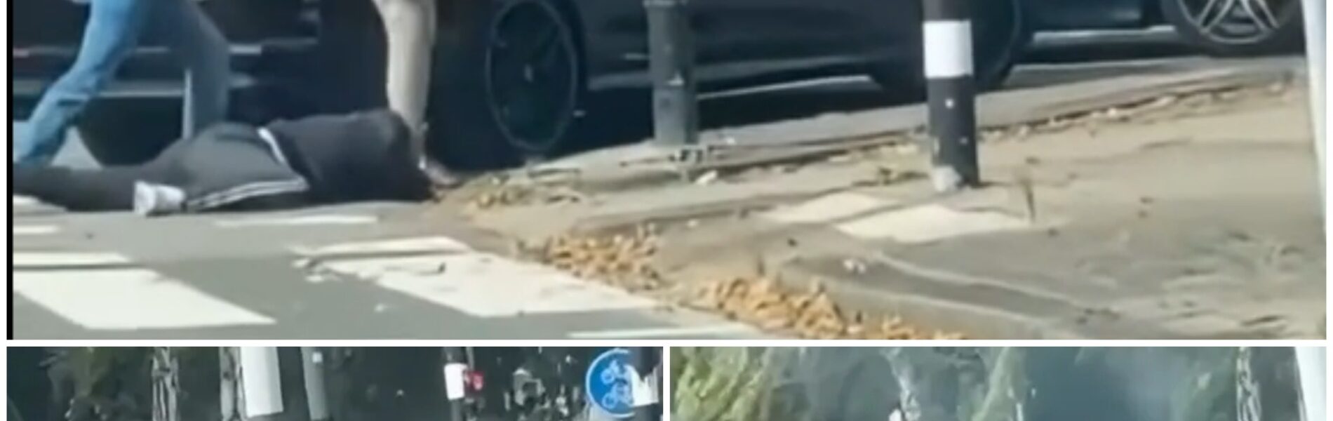 VIDEO: Twee auto’s botsten op elkaar in Vlaardingen. In plaats van rustig de schade af te handelen, liep de situatie uit op een conflict.