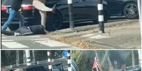 VIDEO: Twee auto’s botsten op elkaar in Vlaardingen. In plaats van rustig de schade af te handelen, liep de situatie uit op een conflict.