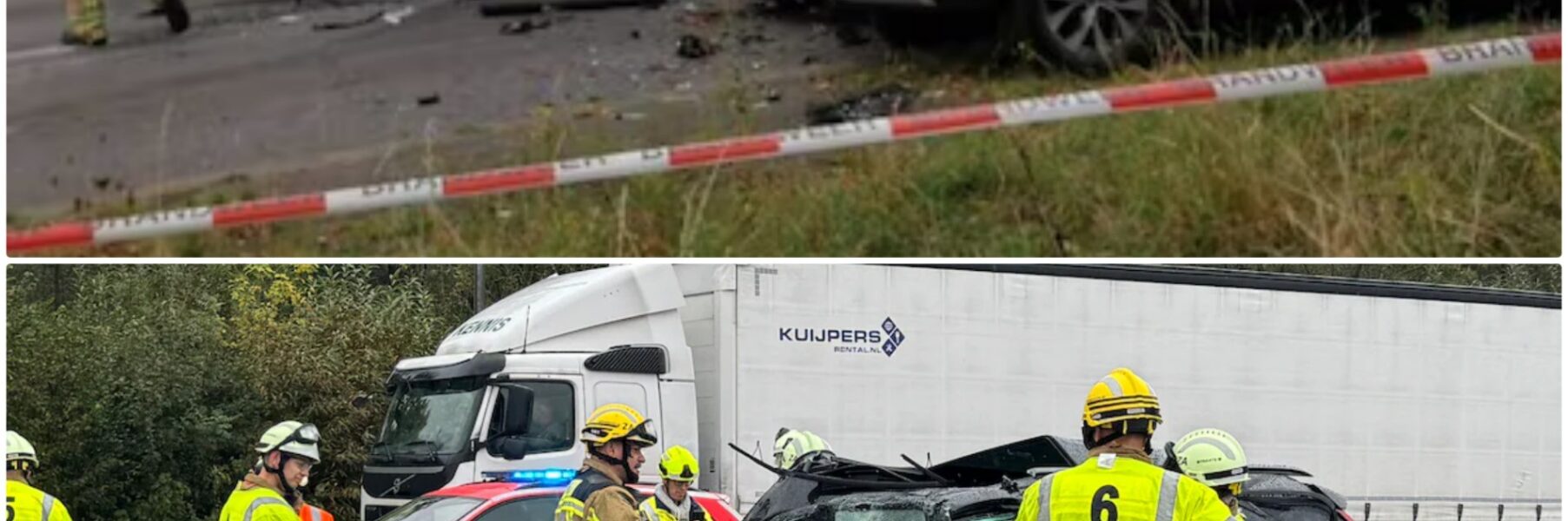 Zwaar Ongeval bij Afrit E34 in Wilrijk: Vier Wagens Betrokken, Een Auto Over de Kop en Kinderen Onder de Slachtoffers