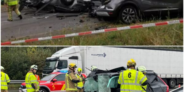Zwaar Ongeval bij Afrit E34 in Wilrijk: Vier Wagens Betrokken, Een Auto Over de Kop en Kinderen Onder de Slachtoffers
