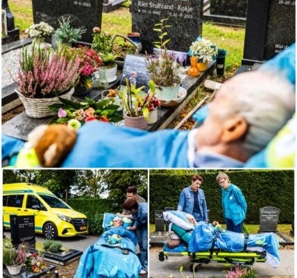 Chris (86) zat drie keer per dag bij het graf van zijn vrouw Riet, vandaag voor de laatste keer.