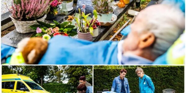 Chris (86) zat drie keer per dag bij het graf van zijn vrouw Riet, vandaag voor de laatste keer.