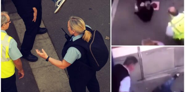 Nederlandse conducteur is van de oude garde en gaat als Rambo los op asielzoeker die mensen lastig valt op het station en weigert een kaartje te kopen