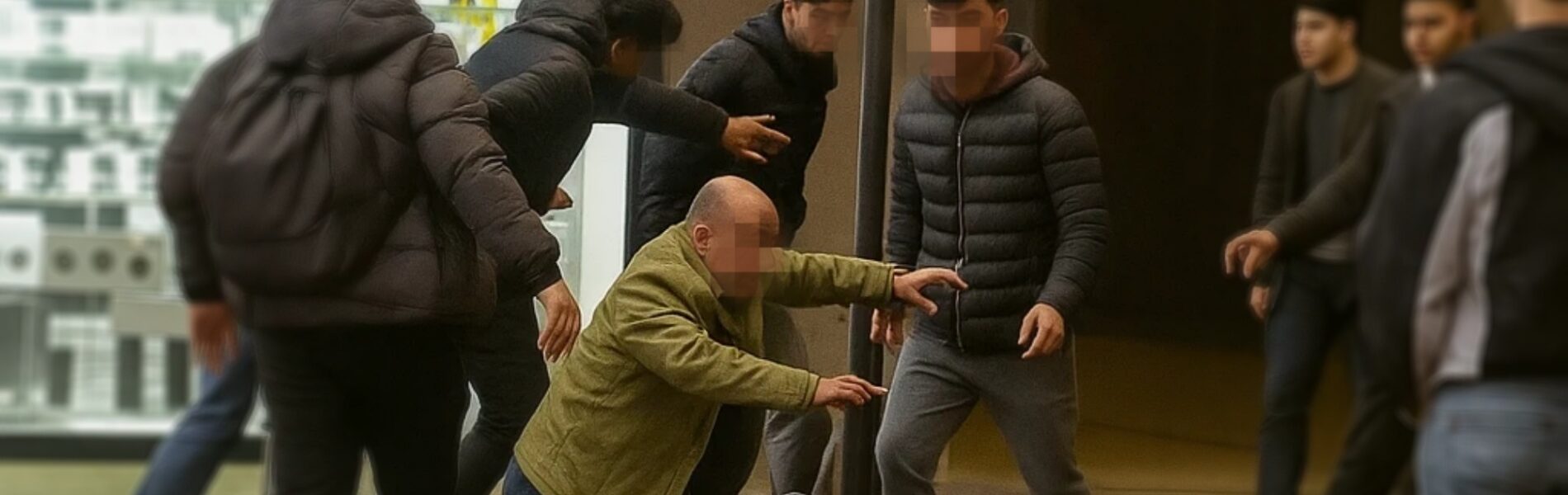 VIDEO: Camera legt vast hoe een man alles geeft om jongeman te redden van brute mishandeling
