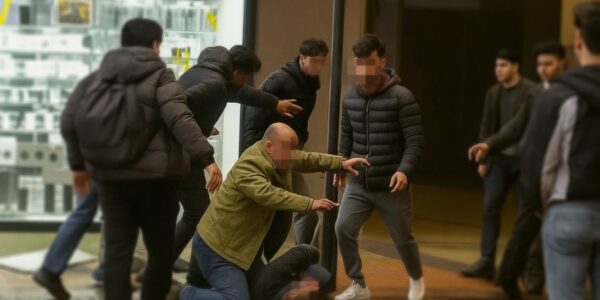 VIDEO: Camera legt vast hoe een man alles geeft om jongeman te redden van brute mishandeling