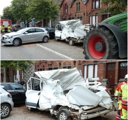 Een vrachtwagen met aanhanger heeft vijf auto's achter elkaar geraakt op de N70. De oorzaak maakte mensen boos.