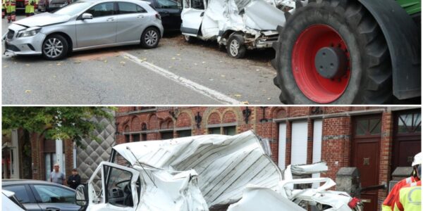 Een vrachtwagen met aanhanger heeft vijf auto's achter elkaar geraakt op de N70. De oorzaak maakte mensen boos.