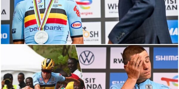 “Zonder pech had ik Pogacar wél kunnen volgen”: ontgoochelde Evenepoel pakt zilver, maar is overtuigd dat er meer in zat