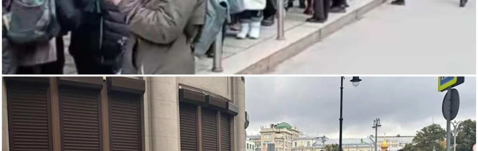 Kijk goed naar deze foto uit Moskou: het lijkt een gewone wachtrij, maar is stiekem het grootste protest tegen Poetin in maanden
