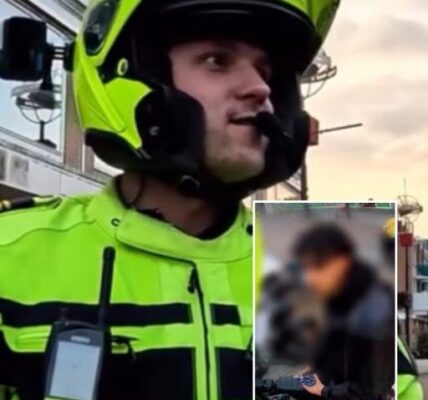 Politieagent confronteert bijdehand ventje op fatbike
