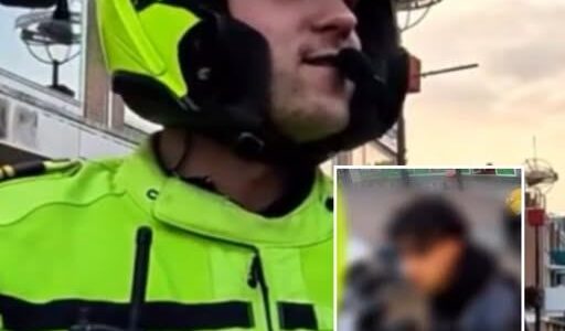 Politieagent confronteert bijdehand ventje op fatbike