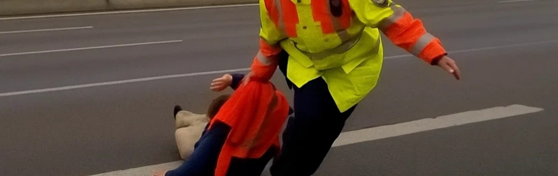 VIDEO: In Duitsland grijpt de politie nét iets harder in bij klimaatactie op de snelweg