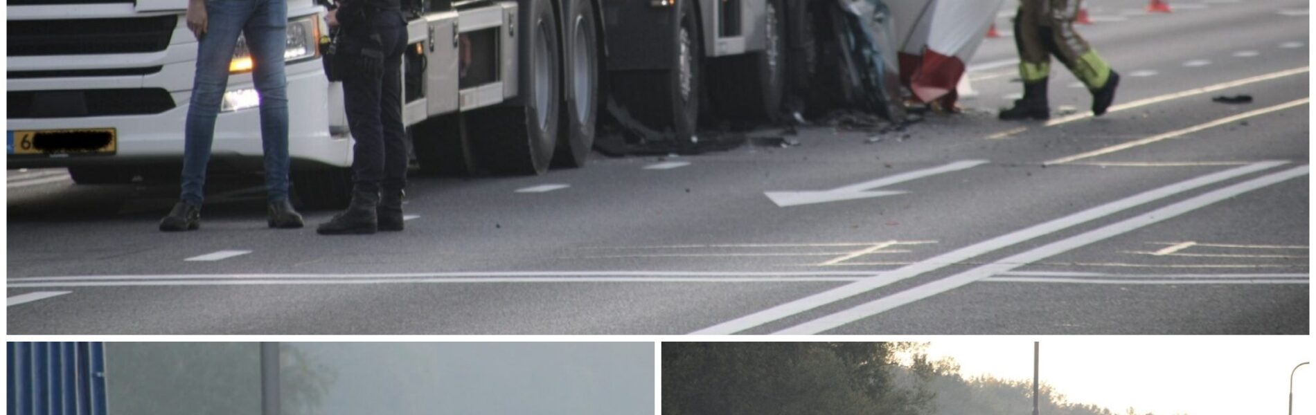 Dodelijk ongeval op N302 bij Lelystad: bestuurder overleden na frontale botsing met vrachtwagen