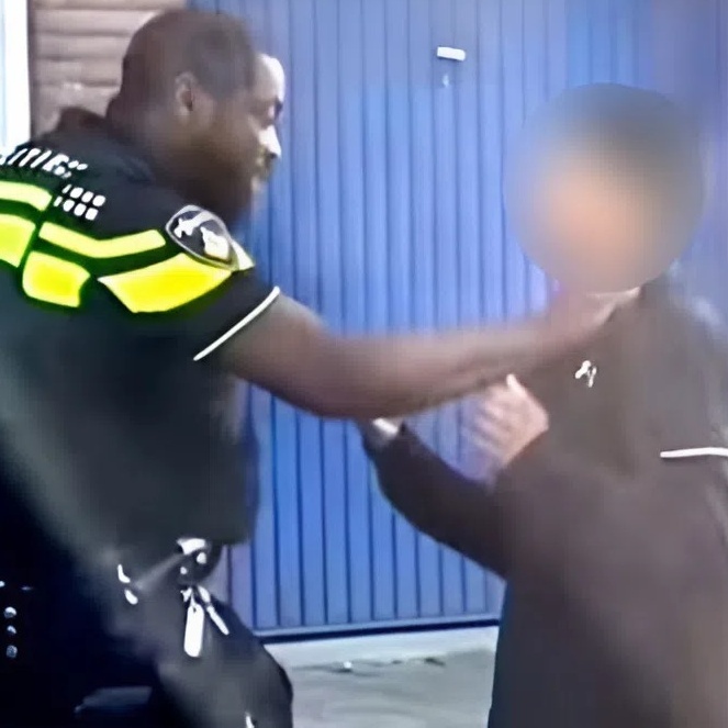 Bizarre beelden: politie verliest geduld met stoute jongen, een les die hij nooit zal vergeten