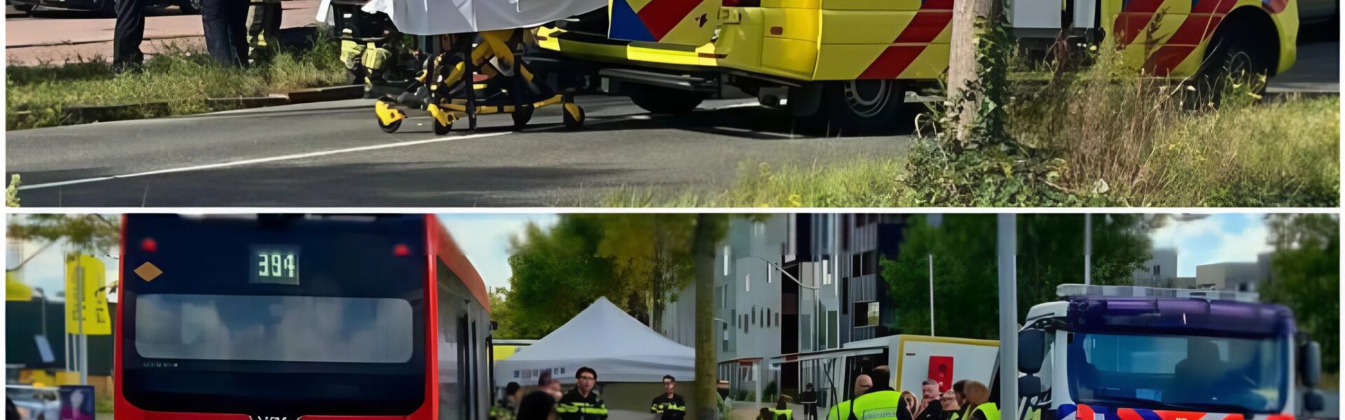 VIDEO: Voetganger overlijdt na aanrijding met lijnbus op Klaprozenweg in Amsterdam