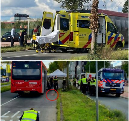 VIDEO: Voetganger overlijdt na aanrijding met lijnbus op Klaprozenweg in Amsterdam