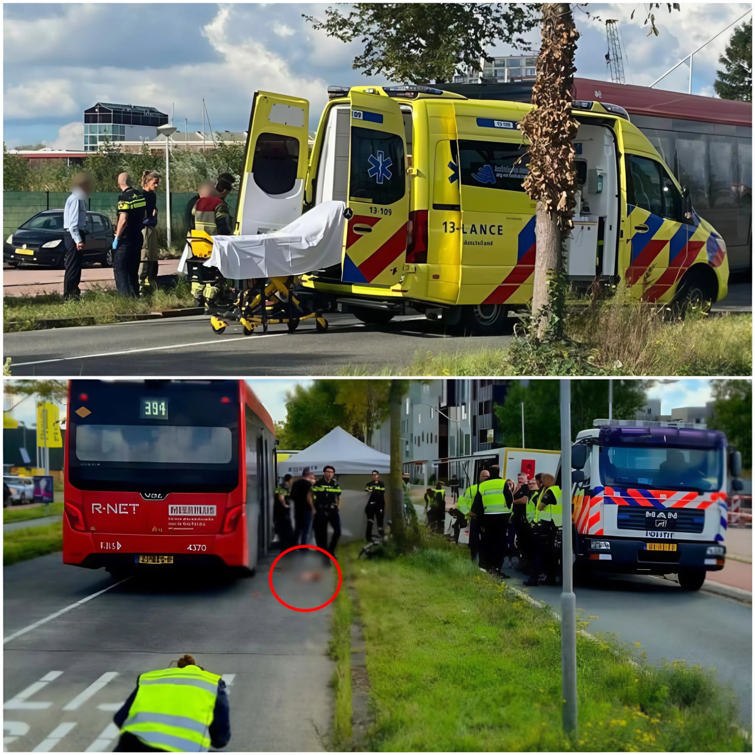 VIDEO: Voetganger overlijdt na aanrijding met lijnbus op Klaprozenweg in Amsterdam