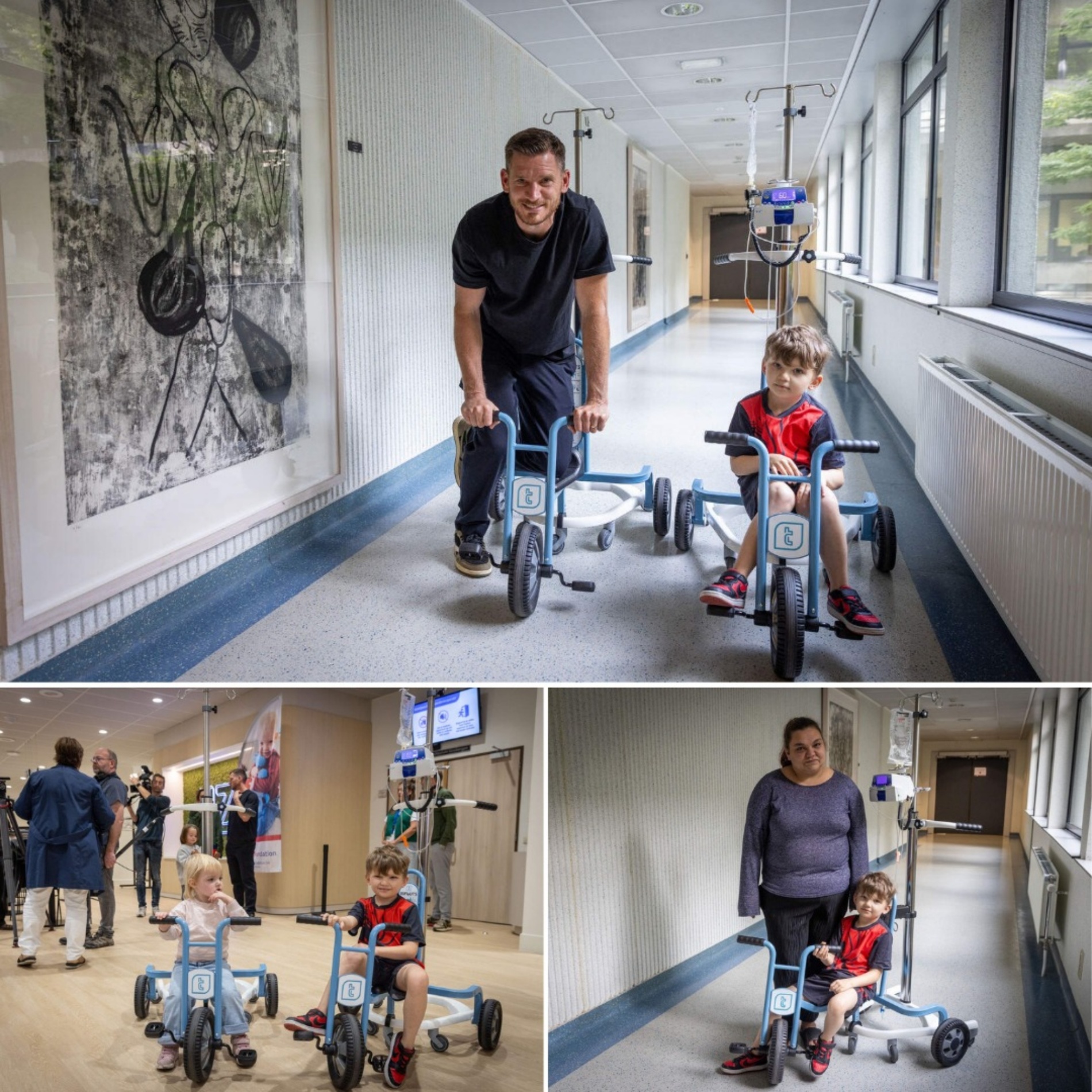 Jan Vertonghen schenkt ‘infuutsen’ aan kinderziekenhuis UZA: “Vrij kunnen rondfietsen doet ons even alle zorgen vergeten”