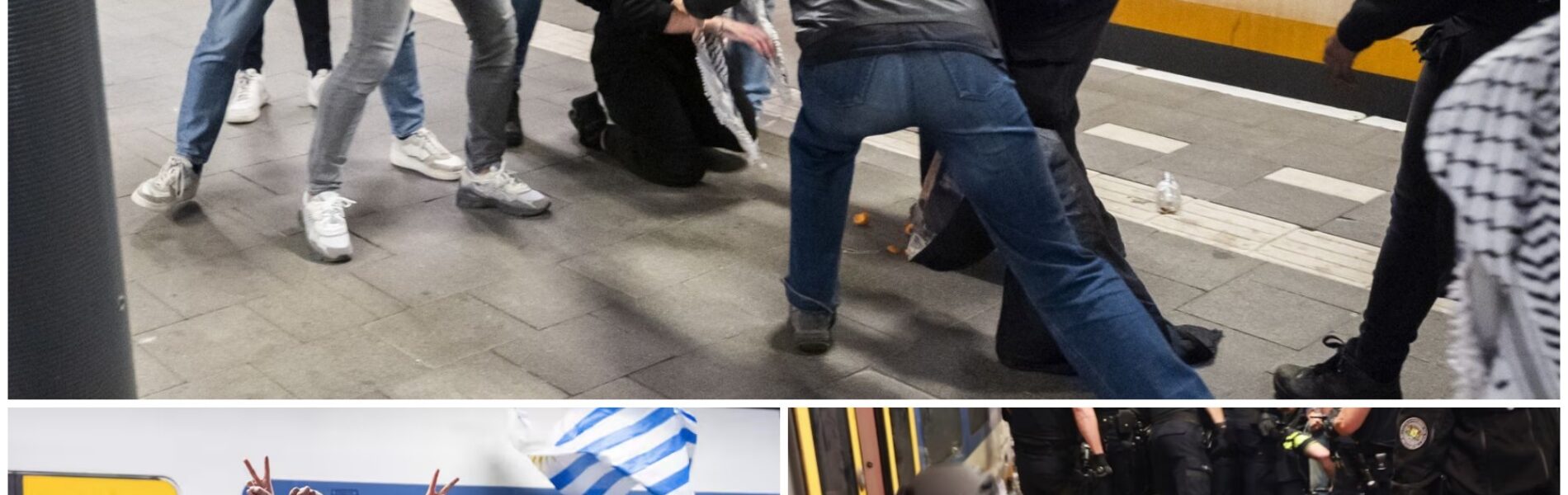 Meer dan 200 pro-Palestijnse betogers opgepakt bij Den Haag Centraal
