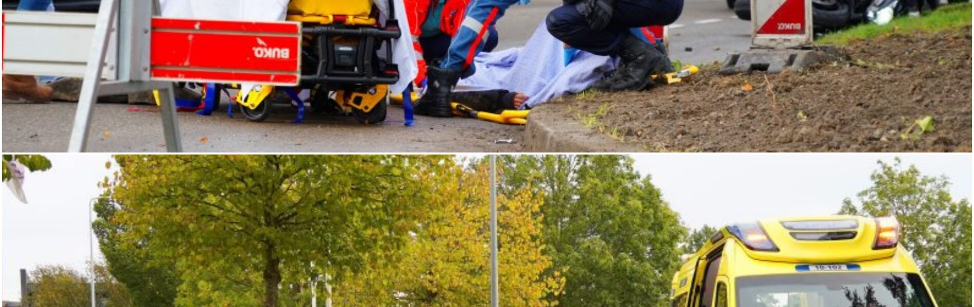 Motorrijdster zwaar ten val in Zwaagdijk-Oost: met spoed naar ziekenhuis
