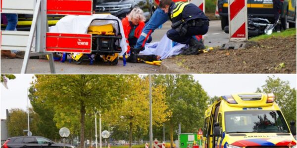 Motorrijdster zwaar ten val in Zwaagdijk-Oost: met spoed naar ziekenhuis