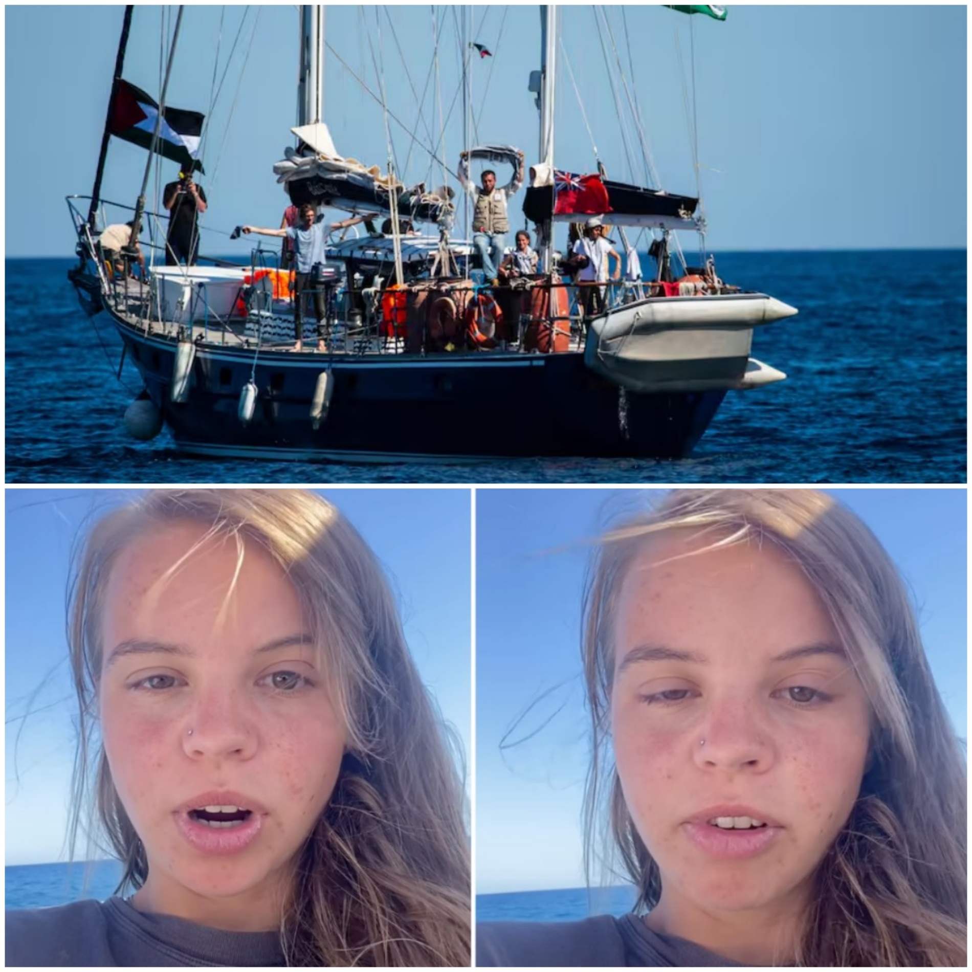 Emmy (24) opgepakt op Gaza-hulpboot wil terug naar Nederland