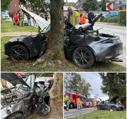 🚨 ZWARE CRASH IN KOOLSKAMP: Man (30) raakt zwaargewond na slip op nat wegdek — “Het had veel erger kunnen aflopen”