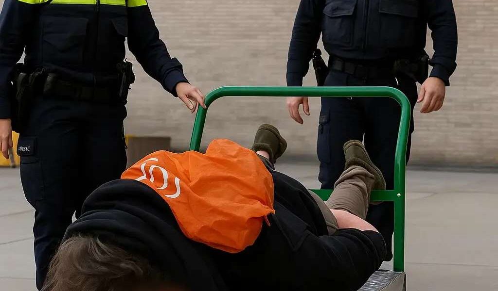 Politie deelt schokkende video van rel in Rotterdam: verdachte op kar afgevoerd terwijl geweld escaleert