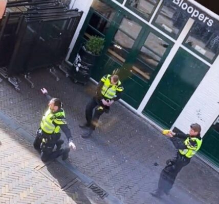VIDEO: Politieagenten houden mede-politieagent onder schot met taser in Zwolle
