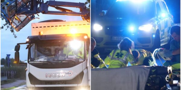 Man zwaargewond na zwaar ongeval met hoogtewerker in Sint-Niklaas: vrachtwagen rijdt tegen korf aan