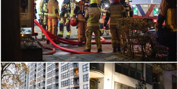 UPDATE: Dode en vijf gewonden bij grote brand in flat