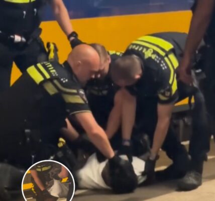 Hij maakt één opmerking tegen agenten en krijgt direct perrontegels in zijn gezicht
